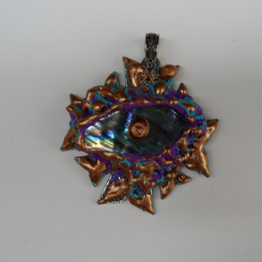 Ancient Eye  semi precious gem pendant hand crafted